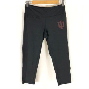 Indiana Hoosiers Womens Leggings Cropped Mesh Pane